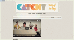 Desktop Screenshot of catchysongoftheday.com